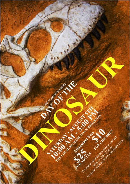 Dinosaur Club Flyer
