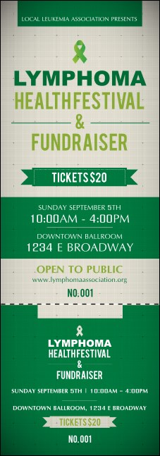 Lymphoma Event Ticket Product Front
