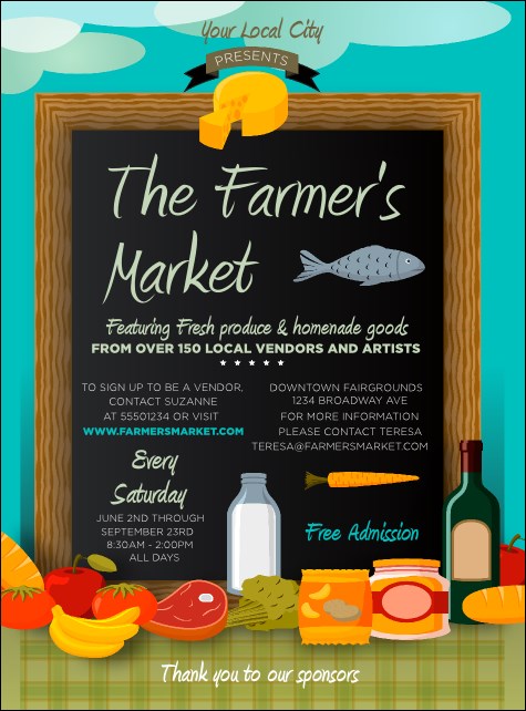 Farmer's Market Flyer Product Front