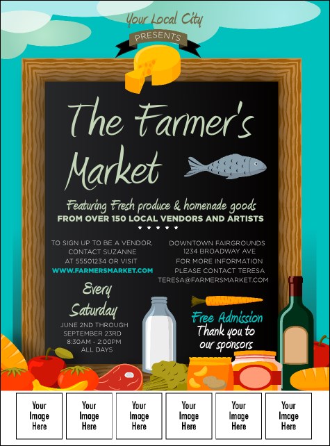 Farmer's Market Logo Flyer Product Front