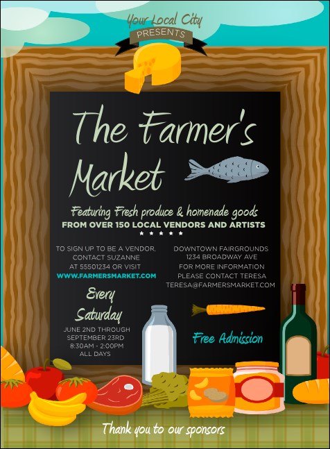 Farmer's Market Invitation Product Front