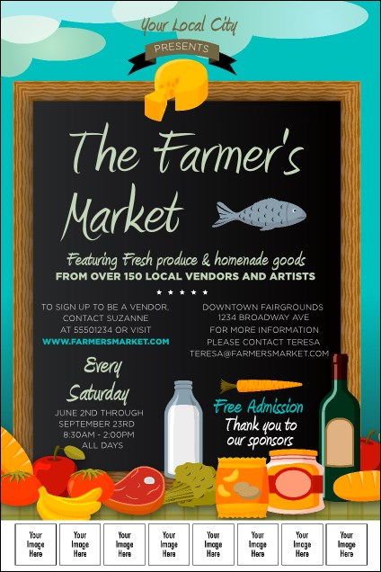 Farmer's Market Logo Poster Product Front
