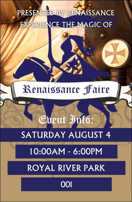 Renaissance Faire Armor Drink Ticket Product Front