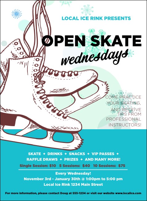 Ice Skating Invitation Product Front