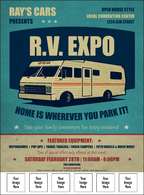RV Expo Logo Flyer Product Front