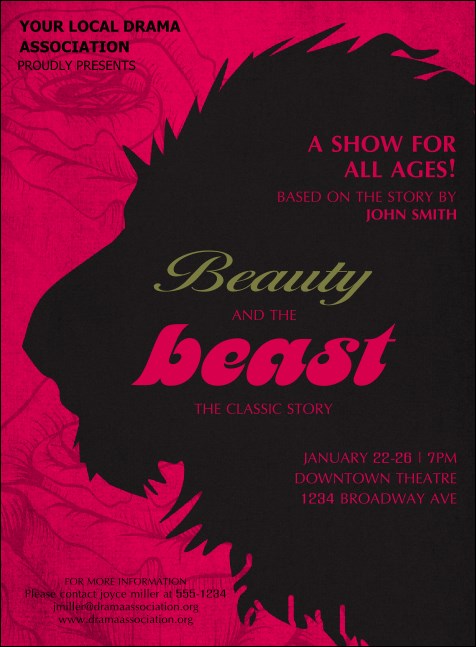 Beauty & The Beast Invitation Product Front