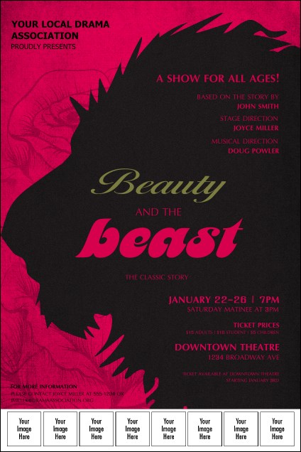 Beauty & The Beast Logo Poster Product Front