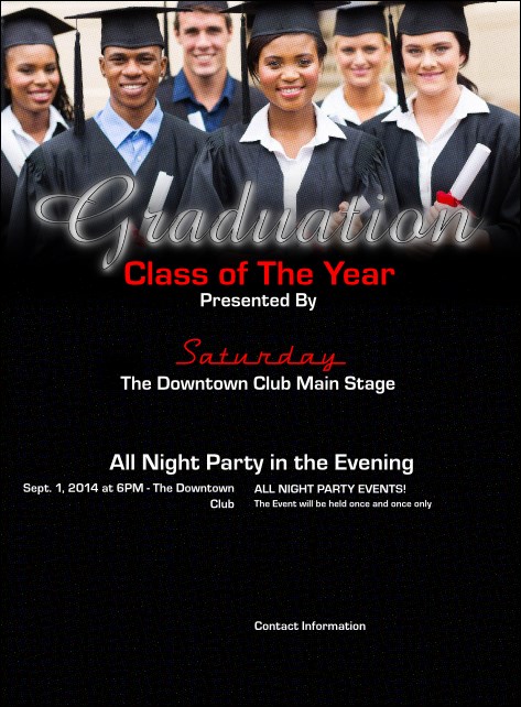 Graduation Flyer Product Front