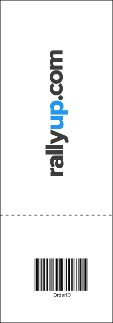 All Purpose Blue Raffle Ticket Product Back