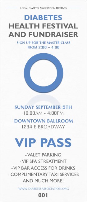 Diabetes VIP Pass Product Front