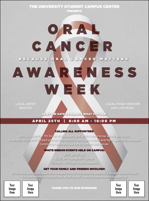 Oral Cancer Flyer Product Front