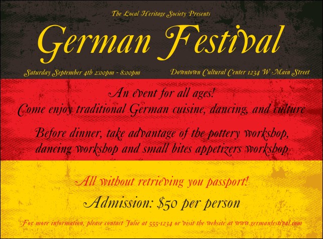 German Flag Flyer Product Front