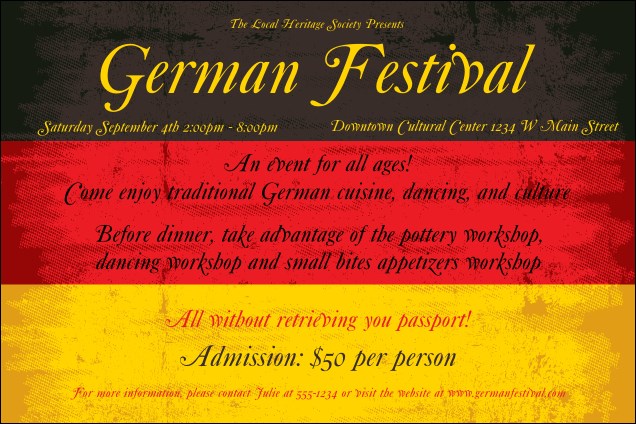 German Flag Poster Product Front