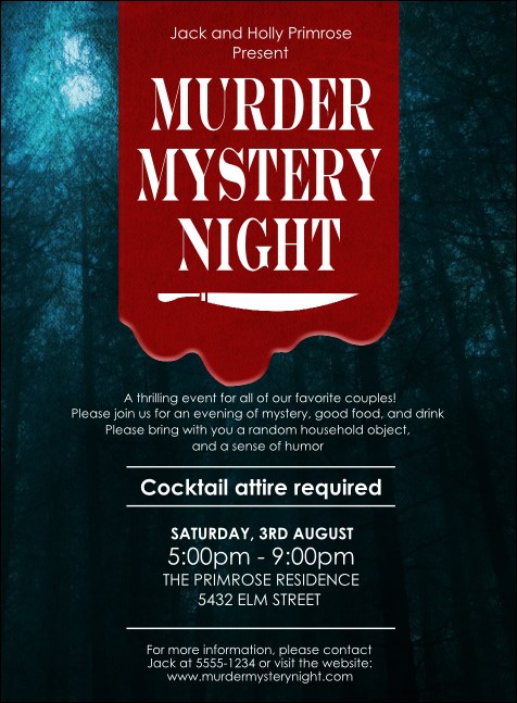 Murder Mystery Invitation Product Front