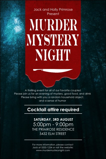 Murder Mystery Poster Product Front