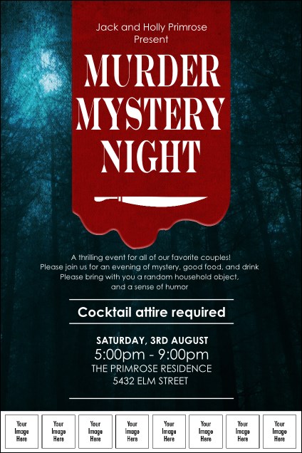 Murder Mystery Logo Poster Product Front