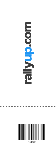 Retro Stripes Raffle Ticket Product Back