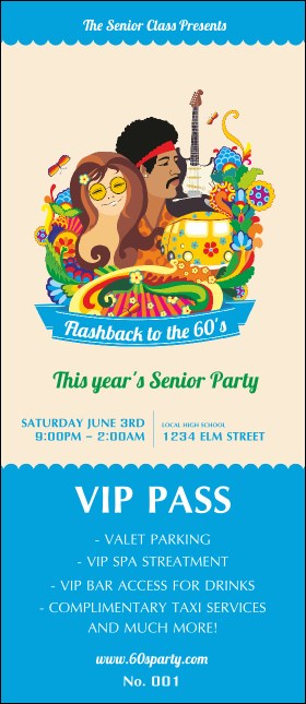 Sixties VIP Pass Product Front
