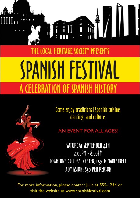 Spanish Festival Postcard Product Front