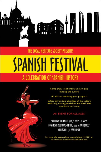 Spanish Festival Poster Product Front
