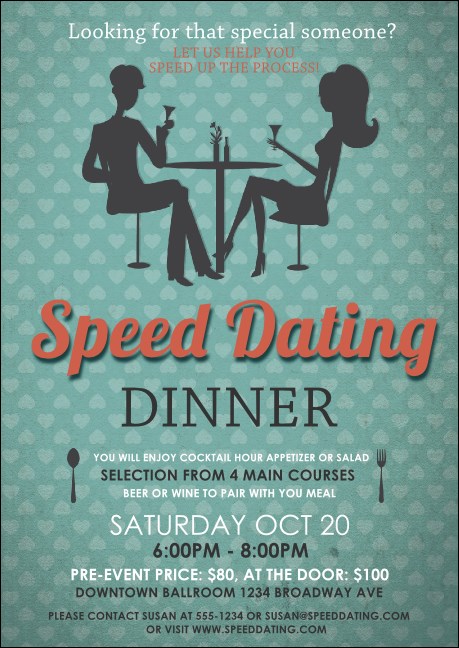 Speed Dating Postcard Product Front