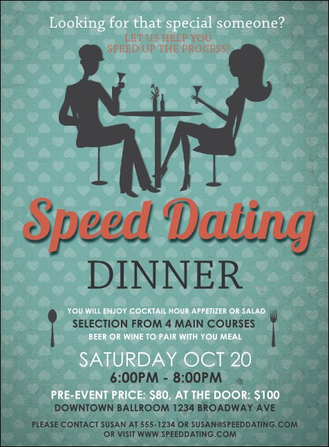 Speed Dating Invitation Product Front