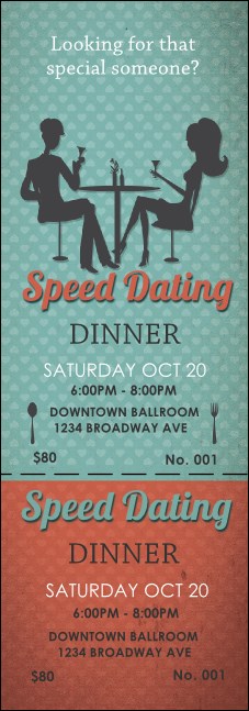 Speed Dating Event Ticket Product Front