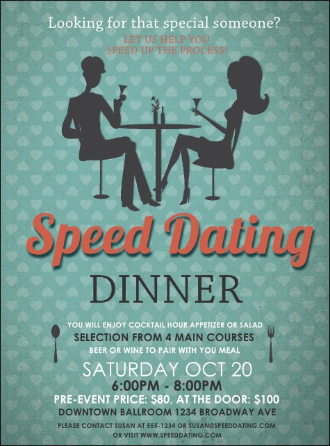 Speed Dating Flyer Product Front