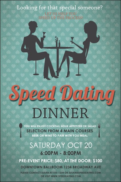 Speed Dating Poster Product Front
