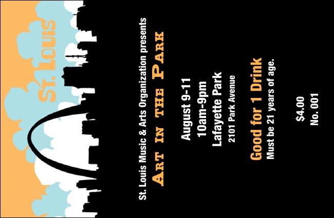 St. Louis Drink Ticket Product Front