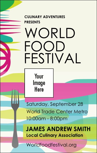 World Food Festival VIP Event Badge Medium Product Front