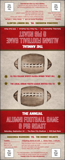 Football Red Table Tent Product Front