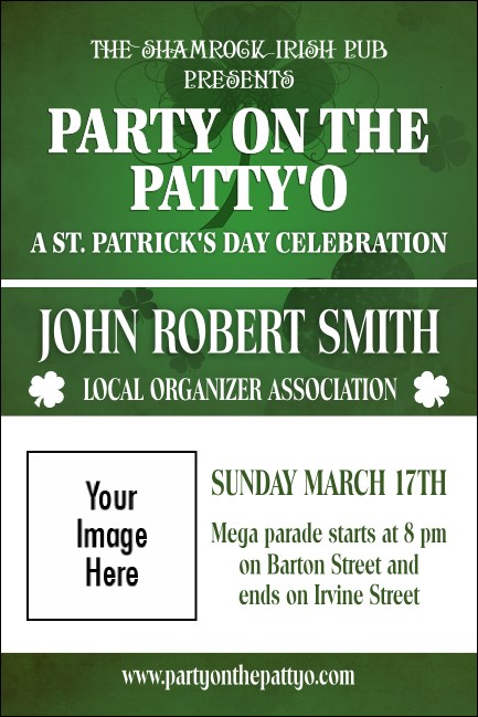 St Patrick's Day Shamrock Economy Event Badge