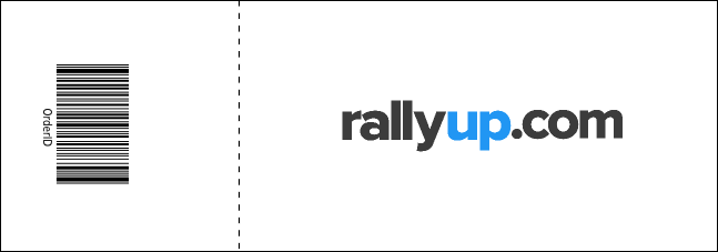 Class Reunion Mascot Orange Reserved Event Ticket Product Back