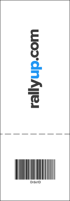 Big Heart White Reserved Event Ticket Product Back