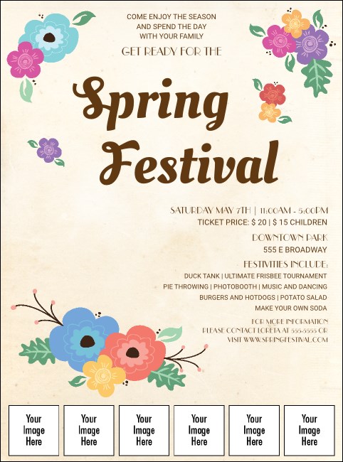 Spring Festival Image Flyer Product Front