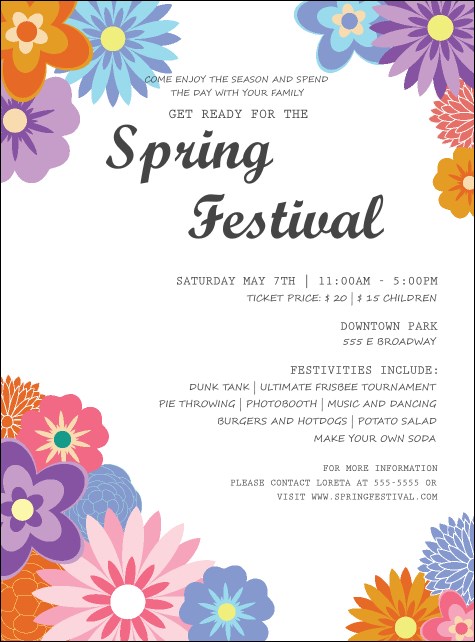 Spring Festival 3 Flyer Product Front
