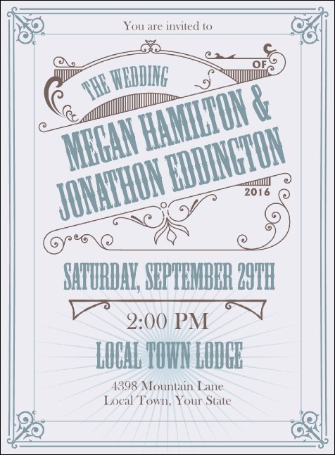 Vintage Wedding Invitation