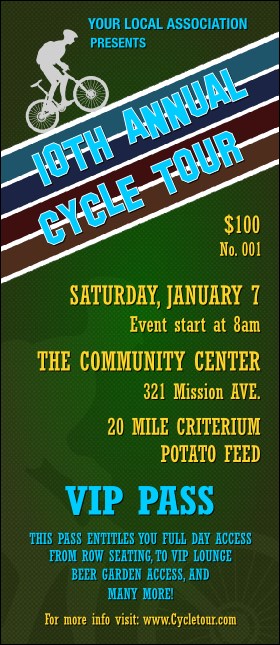 Cycle Tour VIP Pass Product Front