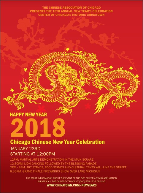 Chinese New Year Flyer Product Front