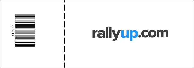 Green Glitter Event Ticket Product Back