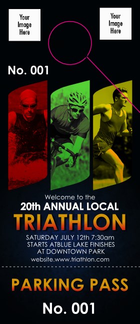 Triathlon Hang Tag