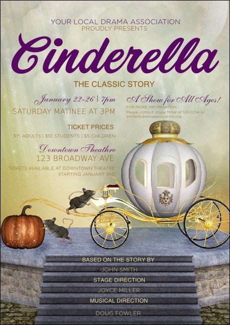 Cinderella Postcard Mailer Product Front