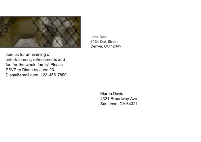 Mixed Martial Arts Postcard Mailer (Green) Product Back
