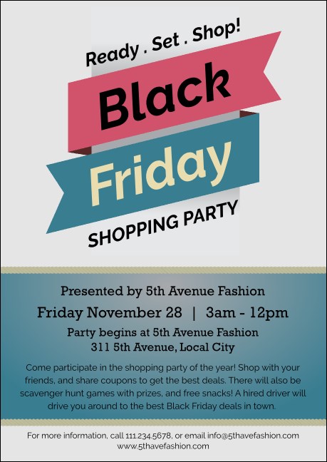 Black Friday Sale Postcard Mailer