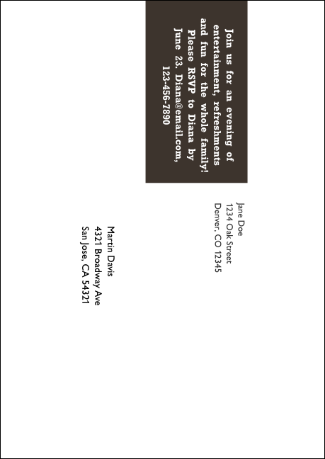 Pancake Breakfast Postcard Mailer Product Back