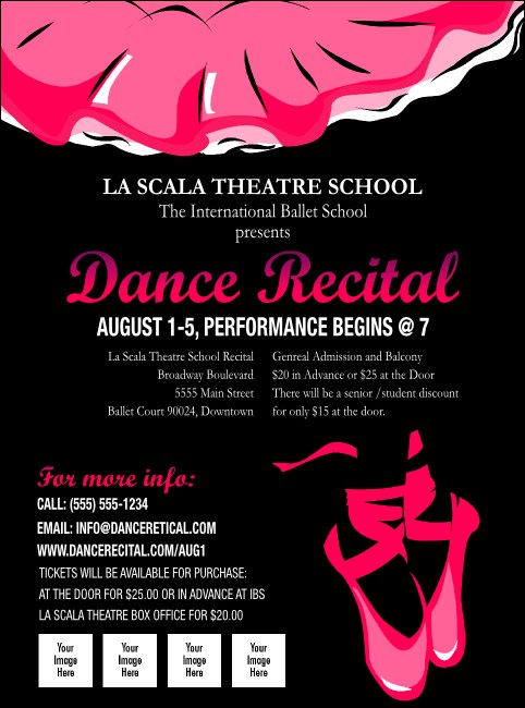 Dance Recital Flyer Product Front