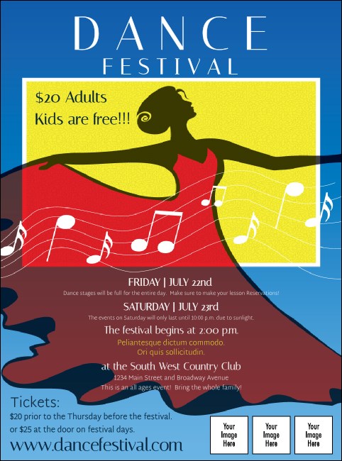 Dance Festival Flyer