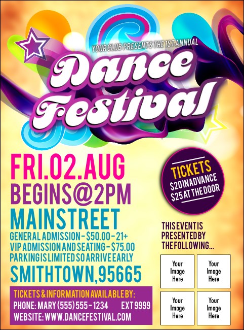 Disco Dance Festival Flyer