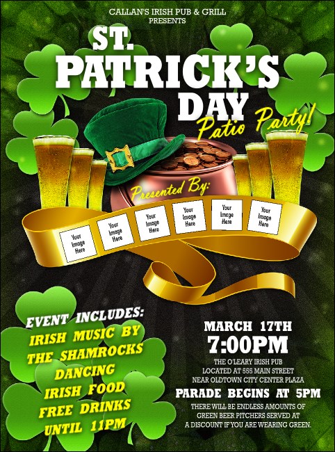 St. Patrick's Day Party Flyer Product Front